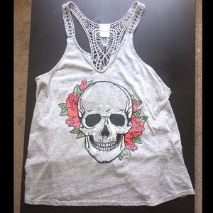 Rose Skull Tank Top